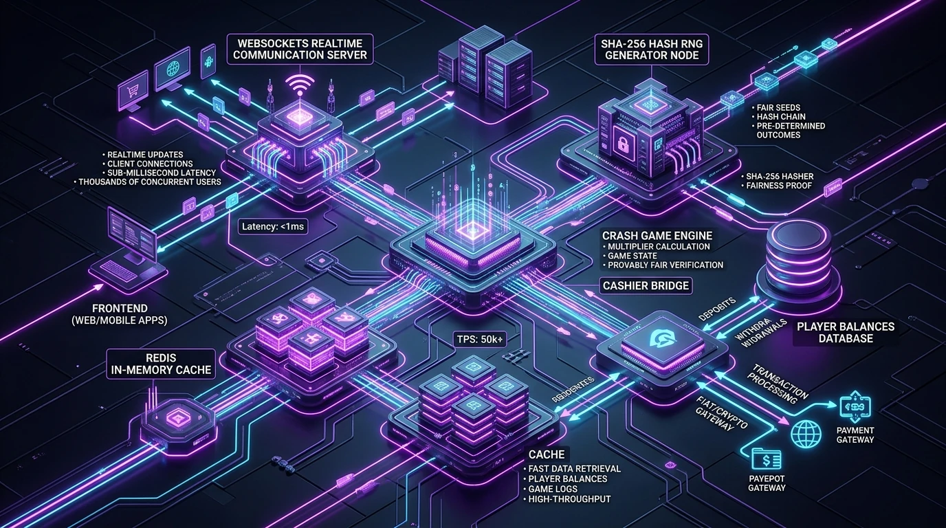 Crash Game Architecture & Real-Time Engine