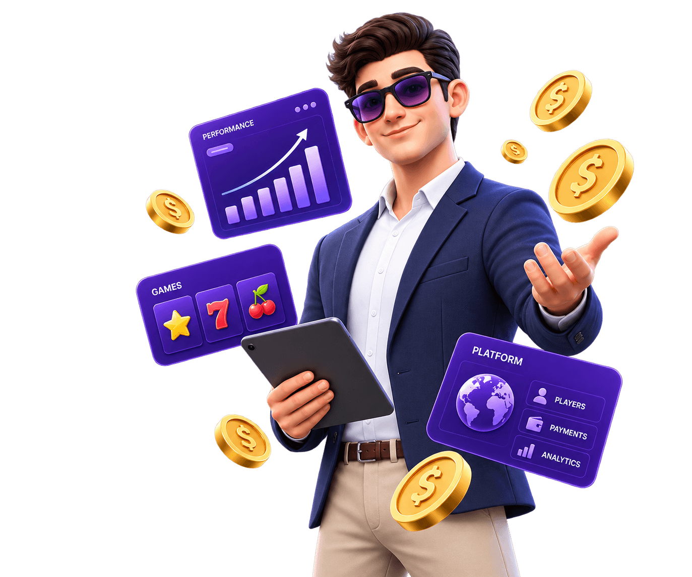 SwissDice Scalable Gaming Technology - 3D Character Launchpad
