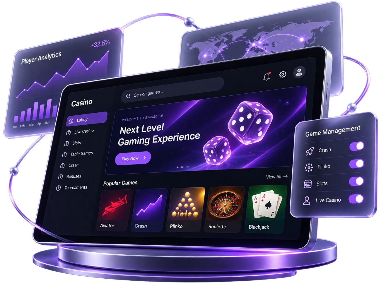 Turnkey Casino Platform Development Showcase - SwissDice