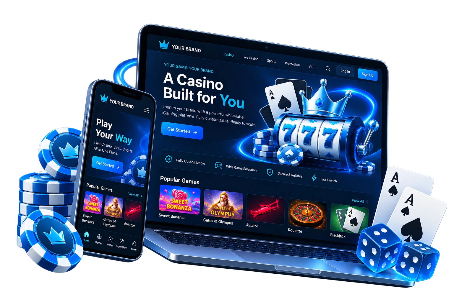 White Label iGaming Platform Visual