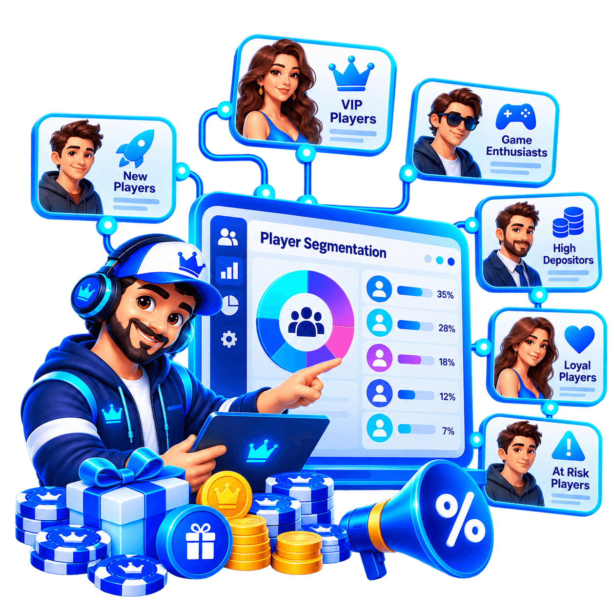 Player Segmentation and Personalization — Neon Player Segmentation Dashboard